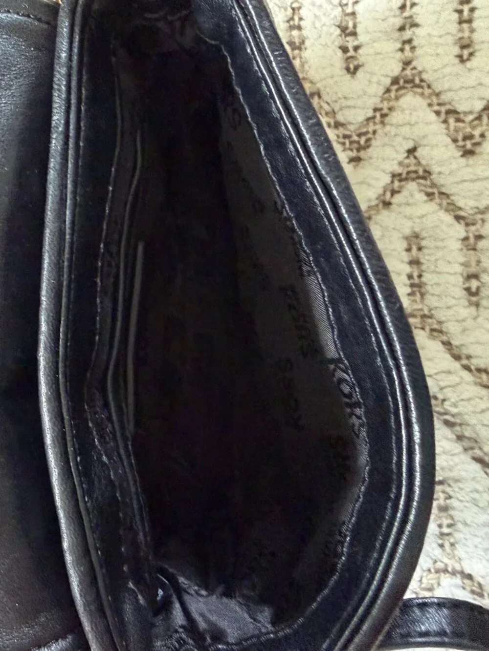Michael Kors Quilted Black Leather Crossbody